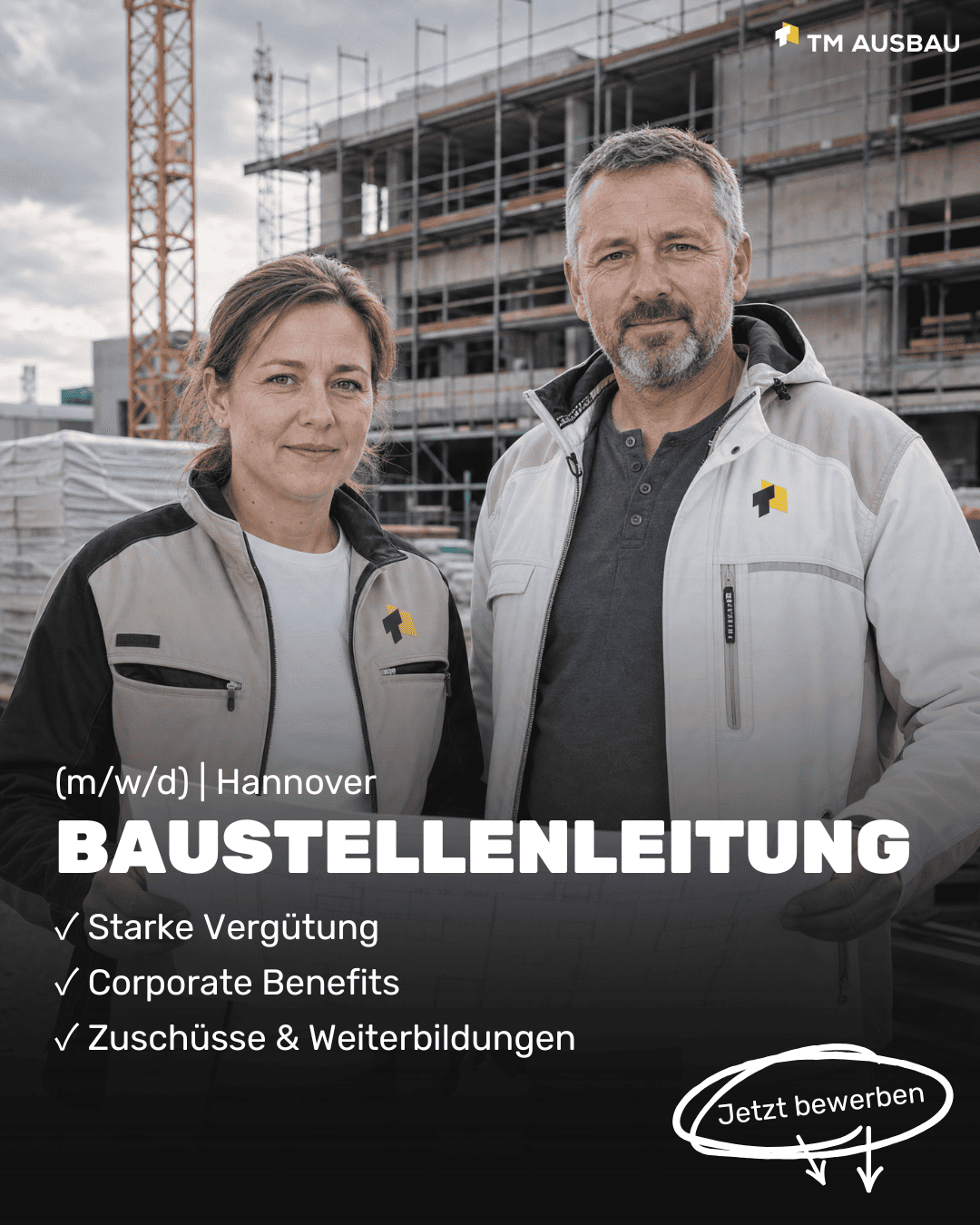 Recruiting-Anzeige Baustellenleitung